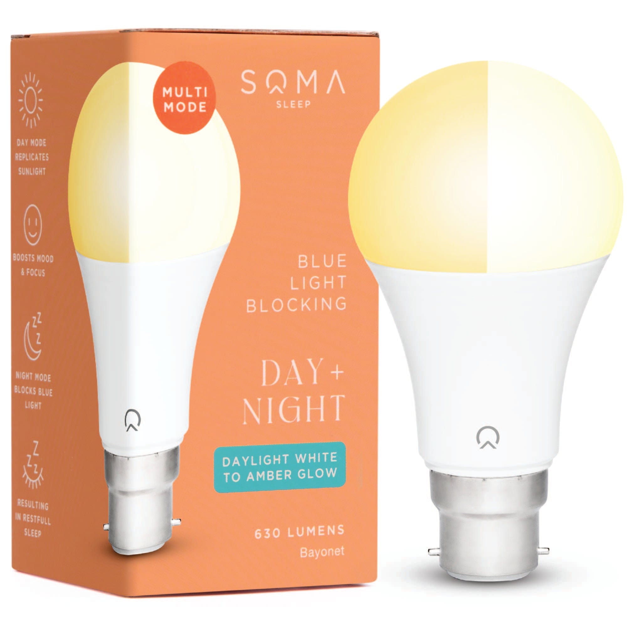 Day Night Blue Light Blocking White Light B22