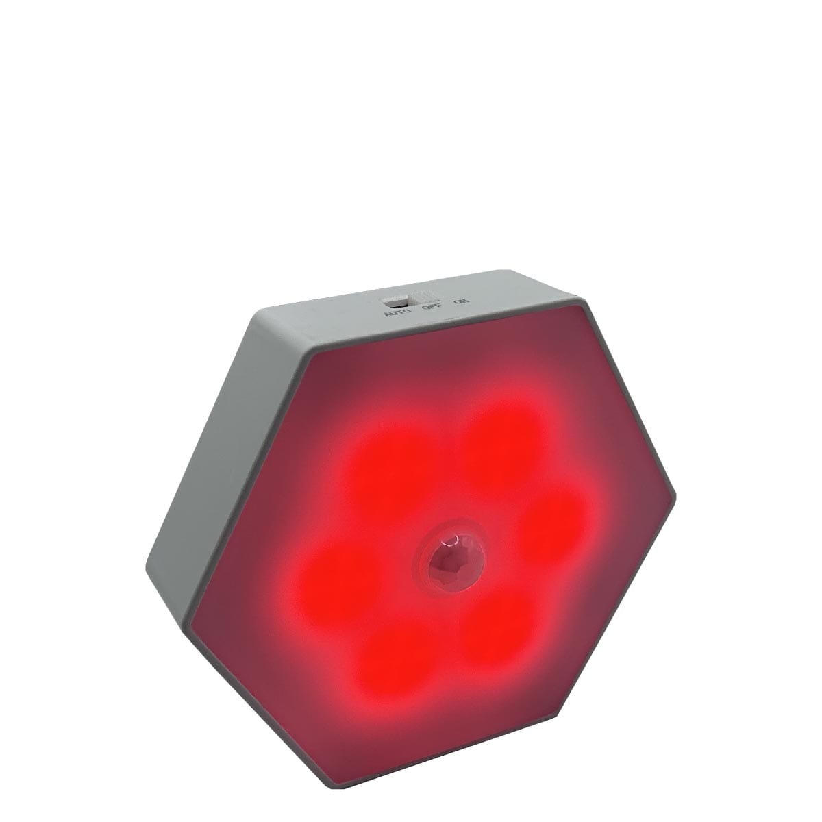 Motion activated red night light