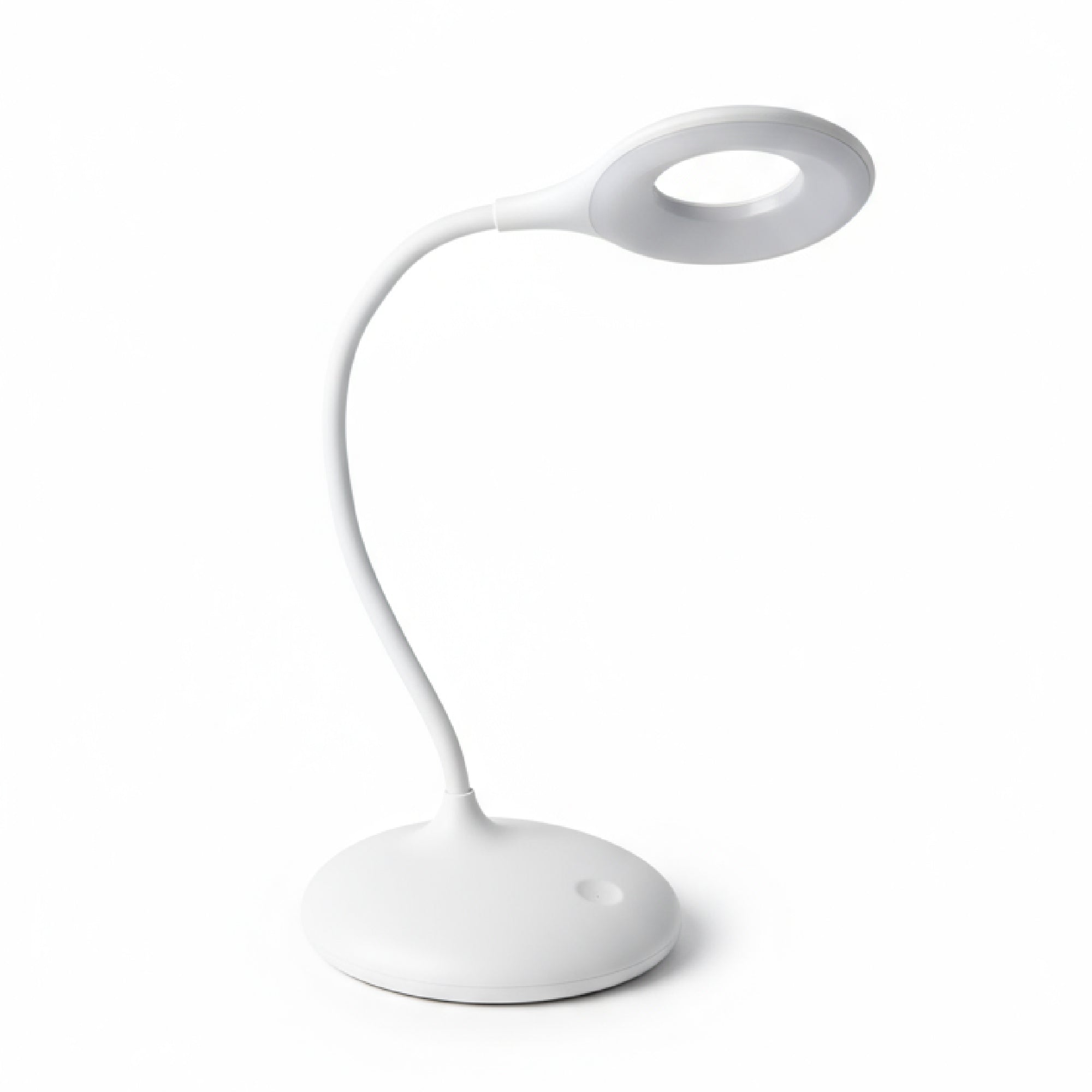 White LED desk lamp on a white background
